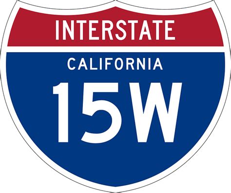 Interstate 15w California Sign Clipart Free Download Transparent Png