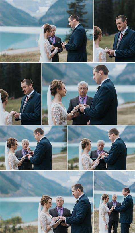 Moraine Lake Elopement With Ceremony At Fairmont Chateau Lake Louise
