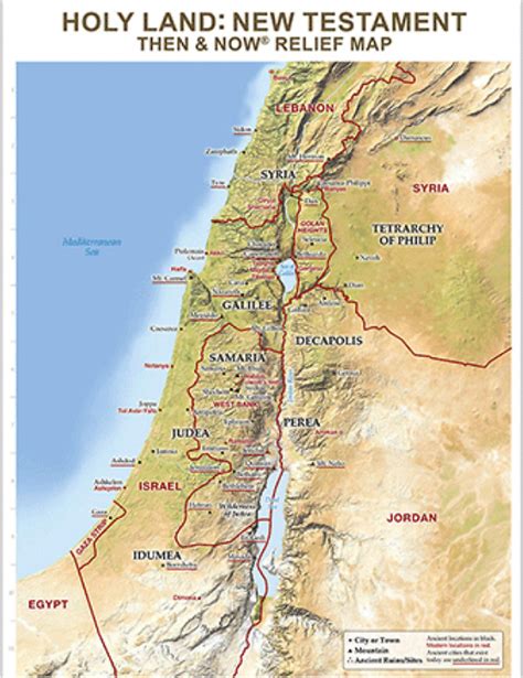 Map Of The Holy Land Maps For You