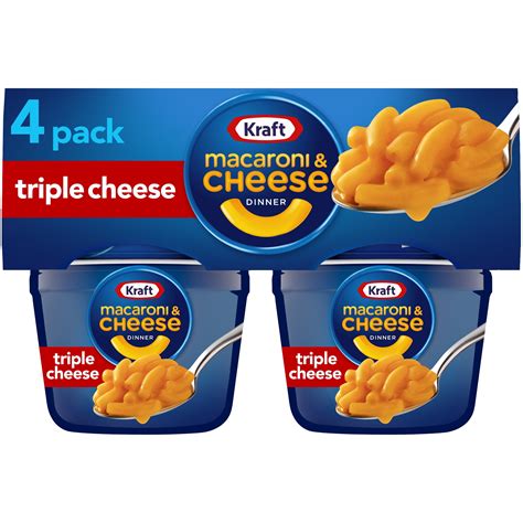Kraft Triple Cheese Mac N Cheese Macaroni And Cheese Cups Easy