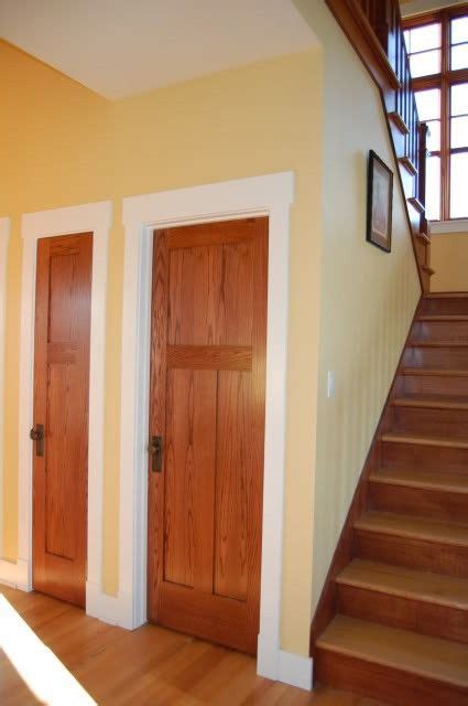 White Trim With Natural Wood Doors Yes It Can Co Exist Wood Doors