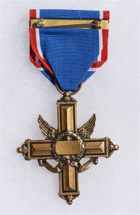Backside View Of A Full Size Distinguished Service Cross Us Army