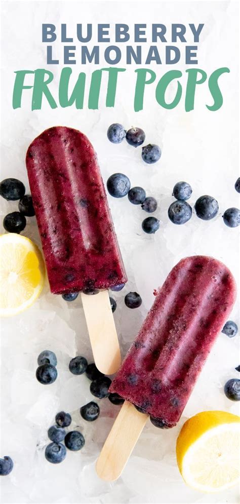 Healthy Frozen Fruit Pops Three Ways Recipe Fruit Pops Blueberry