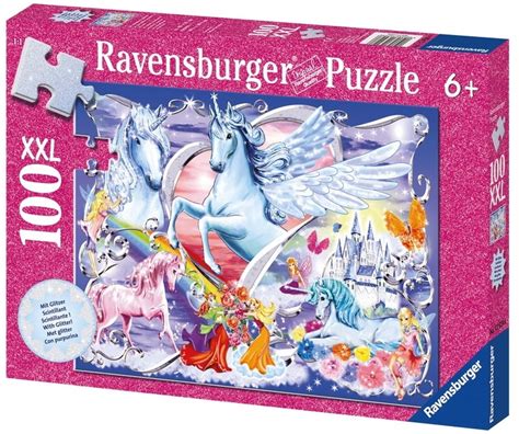 Ravensburger 100 Piece Jigsaw Puzzle Amazing Unicorns Glitter Toy