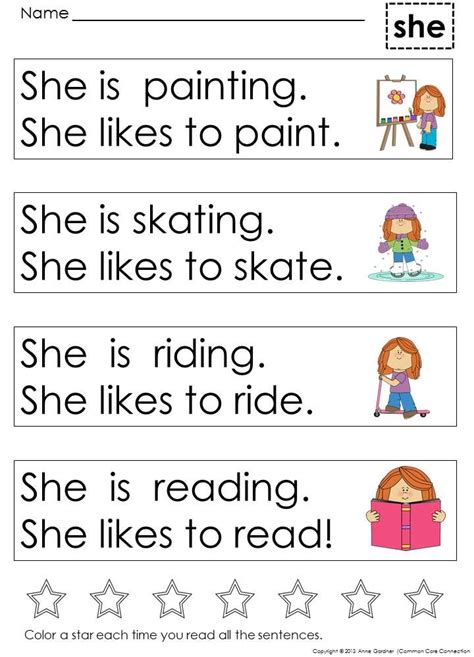 Kindergarten Sight Word Sentences And Games For Guided Reading Levels A