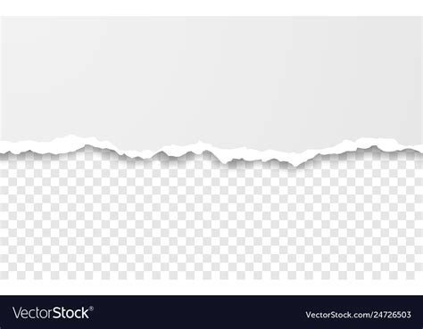 Torn Paper Edges Ripped Paper Vector Torn Paper Realistic Edge Png My