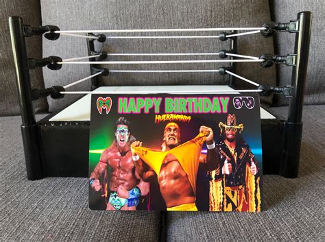 Federat10n Icons Happy Birthday Card Hulk Hogan Birthday Etsy