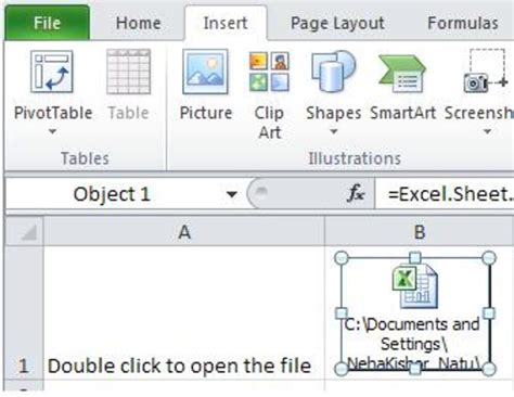 How To Embed A File As An Object In A Microsoft Excel Worksheet