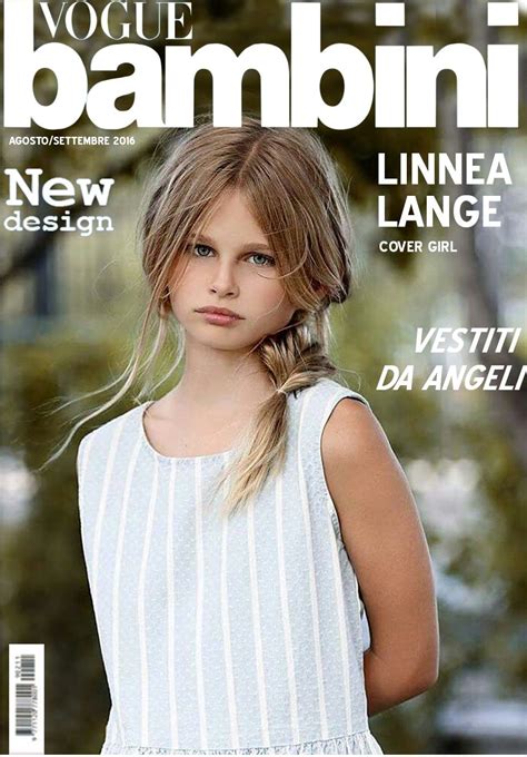 Linnea Lange On Vogue Bambini Magazine Cover Instagram Photo