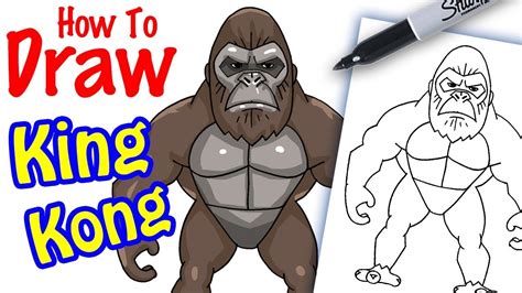 How To Draw King Kong Art Easy Drawings Dibujos Faciles Dessins