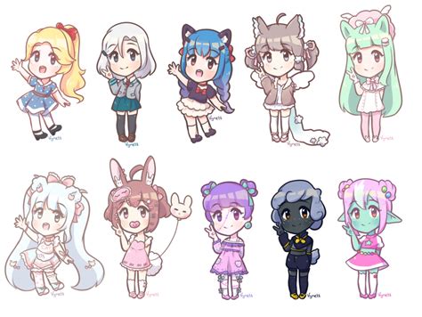 Small Chibis By Vyadoptables On Deviantart