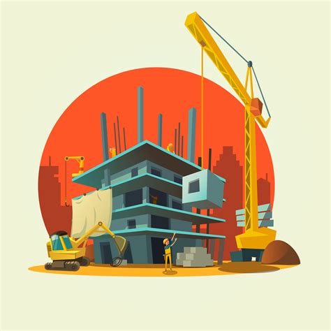 Construction Cartoon Illustration 478858 Vector Art At Vecteezy