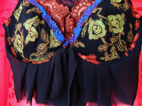 Lace Brassiere Handpainted Embroidered Brassiere Adorned … Flickr