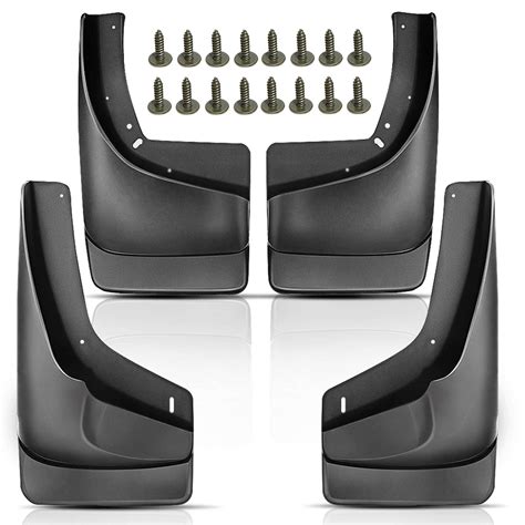 Set Of 4 Mud Flaps Splash Guards Replacement For Chevrolet Silverado