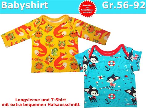 Tops, bottoms, jumpsuits, bodysuits, dresses, sweatshirts Schnittmuster Baby T-Shirt und Baby Pullover nähen