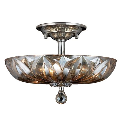 Flush mount lighting is important to the overall interior design and. Worldwide Lighting Mansfield 4-Light Chrome and Golden ...