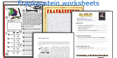 Frankenstein Worksheet Answers