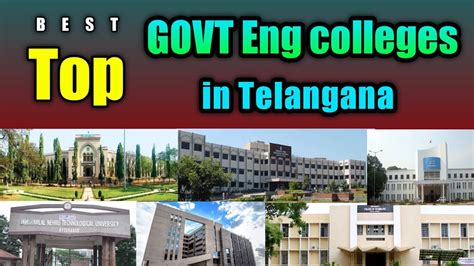 Top And Best Government Engineering Colleges In Telangana Btech Govt