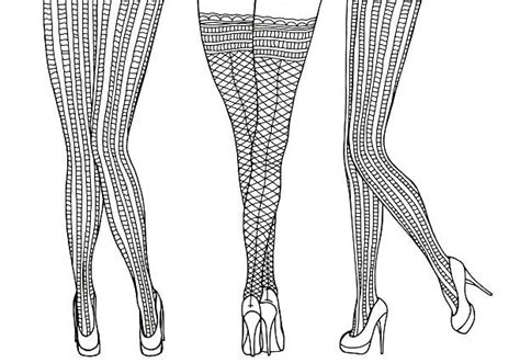 Drawing Of A Black Girls Legs Illustrations Royalty Free