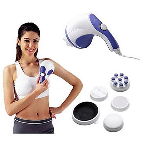 Abs And Pc White And Blue Electric Roller Massager At Rs 400piece In Nagpur Id 19247054773