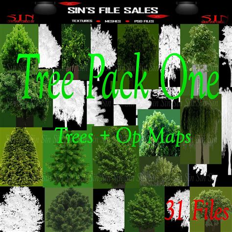 Tree Pack One 35 Files Imvu Shop And File Sales