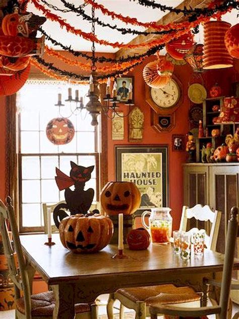 50 Stunning Halloween Decoration Indoor Ideas 32 Vintage Halloween