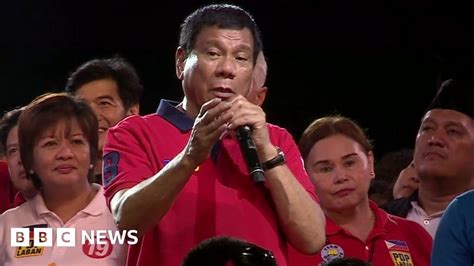 Philippines Election Anti Crime Hardliner Duterte Claims Win Bbc News