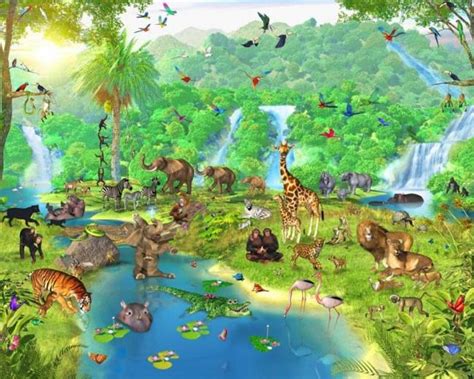 47 Jungle Animal Wallpaper On Wallpapersafari
