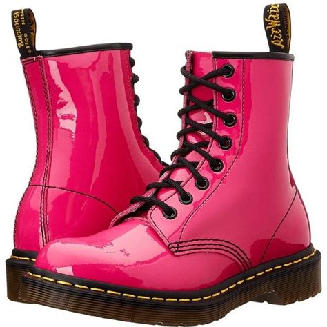 Dr Martens 1460 W Womens Lace Up Boots Womens Lace Up Boots Pink