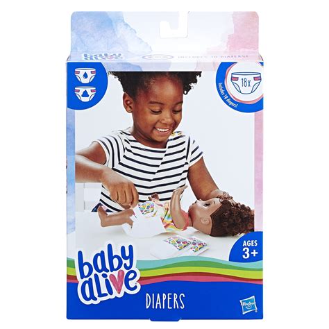 Baby Alive Doll Diapers Refill Pack Includes An 18 Pack Of Diapers