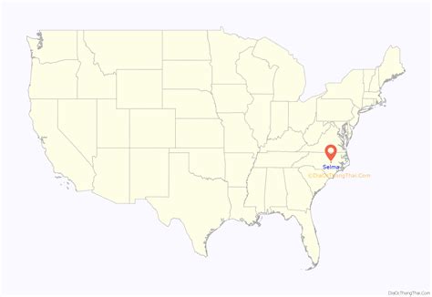 Map Of Selma Town North Carolina
