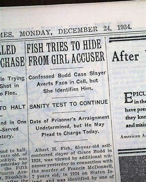 Albert Fish Serial Killer Child Rapist Cannibal In Custody 1935 Nyc