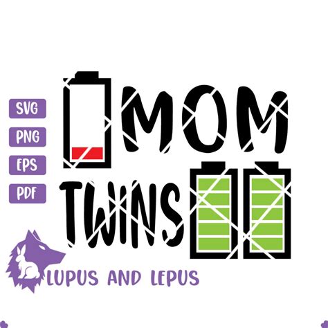 Digital File Mom Of Twins Svg Mom Svg Twin Svg Twin Etsy
