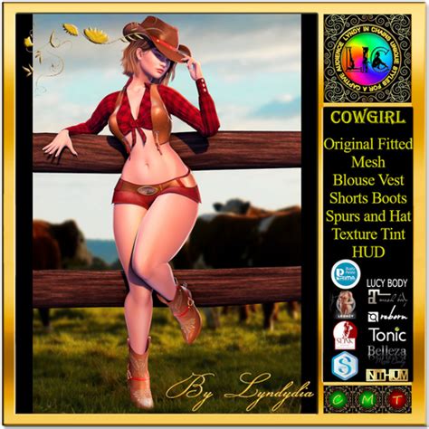 Second Life Marketplace Demo Cowgirl