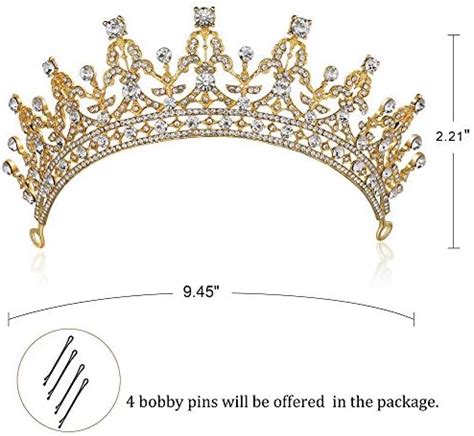 Amazon Babeyond Tiara De Cristal Con Corona De Cumplea Os