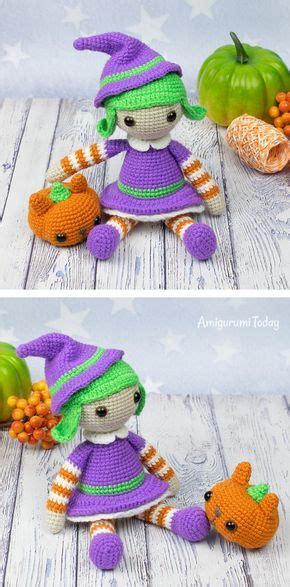 Halloween witch amigurumi pattern - Amigurumi Today | Halloween crochet ...