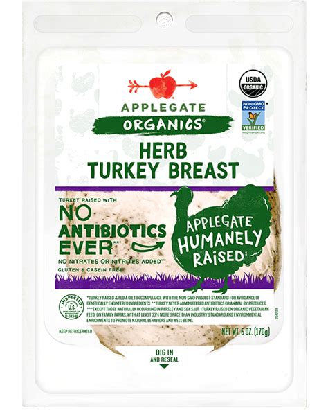 Products Deli Meat Organic Herb Turkey Breast Applegate