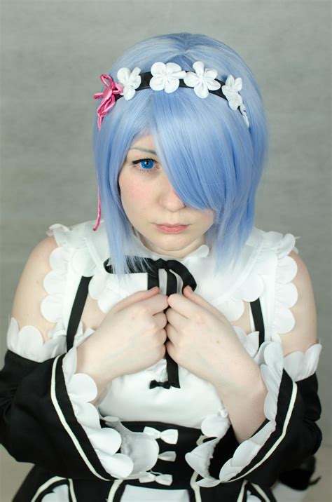 rem cosplay from re zero by asherino on deviantart