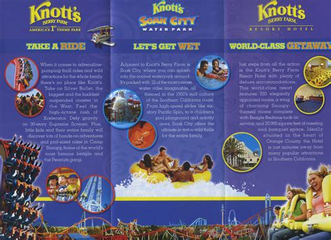 Theme Park Brochures Knotts Berry Farm Resort Brochure 2010
