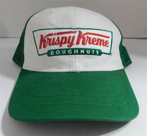 Krispy Kreme Doughnuts Mesh Hat Trucker Cap Retro Style Snapback