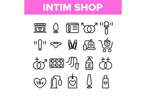 intim shop collection elements vector graphic by stockvectorwin · creative fabrica