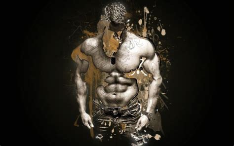 Muscles Man Person Art Artistic Brown K Wallpaper Iphone Bodybuilder Wallpaper Hd X