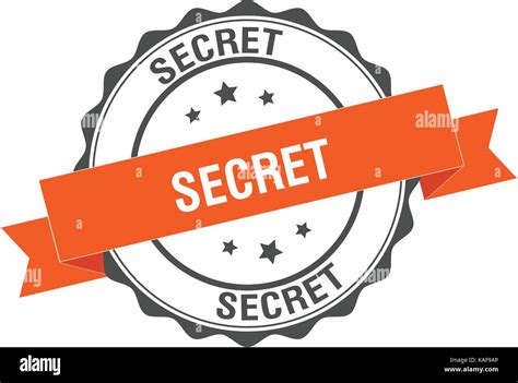 Secret Stamp Illustration Stock Vector Image And Art Alamy