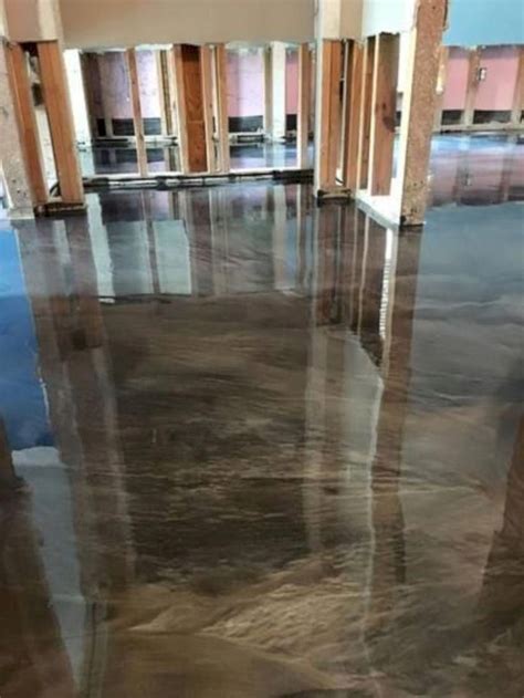 If you have a vision for your basement, contact us right away, so we can go ahead and discuss all possibilities. #kitchenflooring | Epoxy floor, Metallic epoxy floor ...