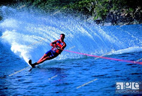 Water Skier Stock Photo Picture And Rights Managed Image Pic Jap