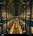 Library at Trinity College, Dublin - The Long Room - a beautiful Stock ...