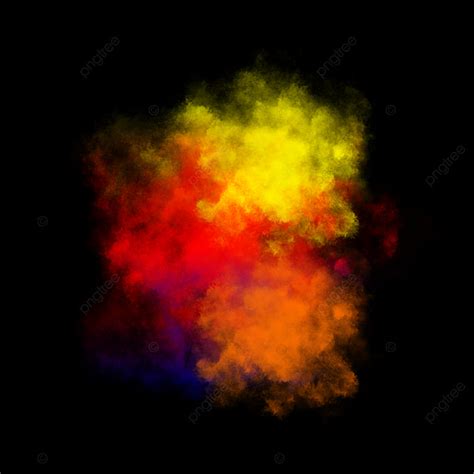 Powder Explosion Hd Transparent Multicolor Creative Powder Explosion