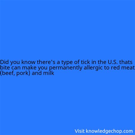 Theres A Type Of Tick In The Us Thats Bite Can Make You Permanently