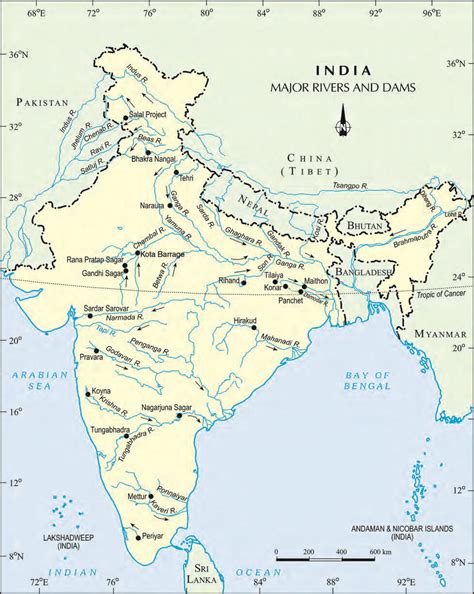 World Maps Library Complete Resources Maps Of India Rivers And Dams