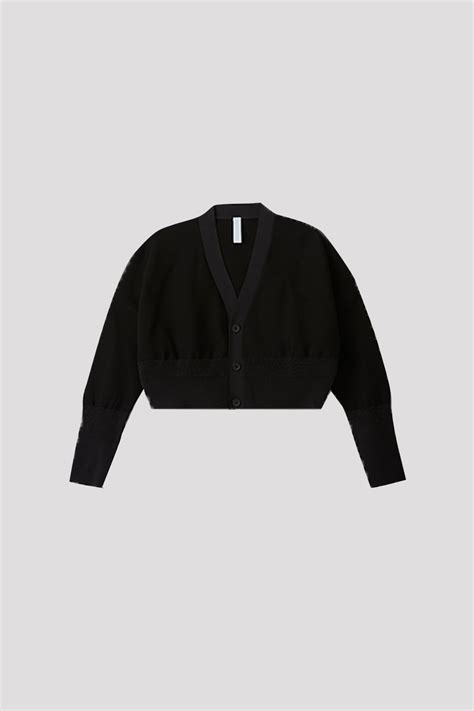 Cupro Garter Cropped Cardigan Cfcl Official Online Store